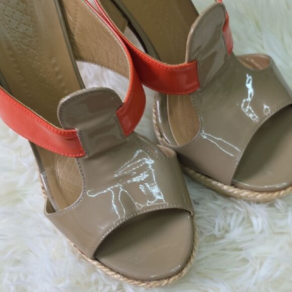 Anya Hindmarch Beige and Orange Heels - Picture 7 of 8